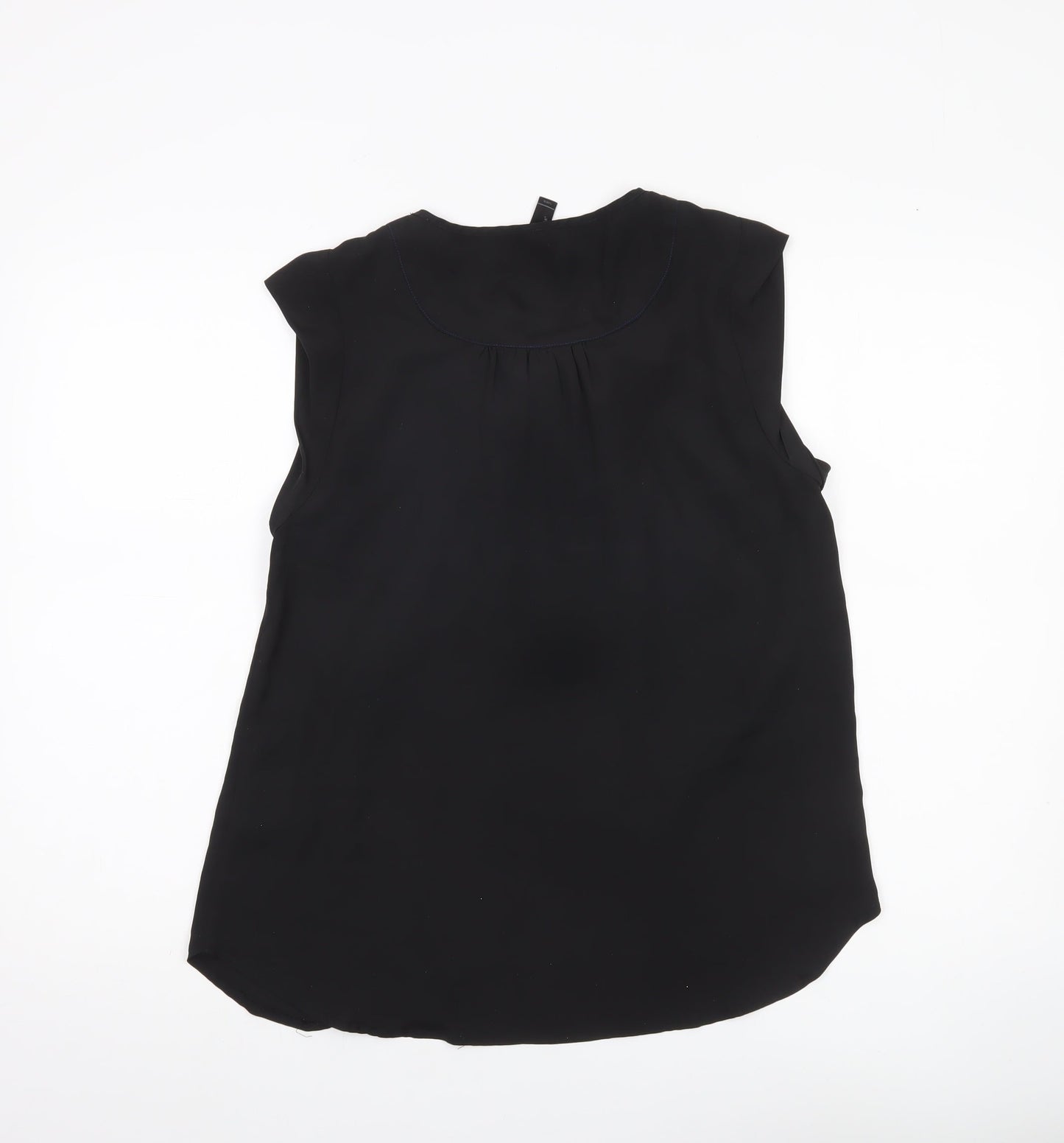 Womens UK Size L VERO MODA Black Tunic Blouse