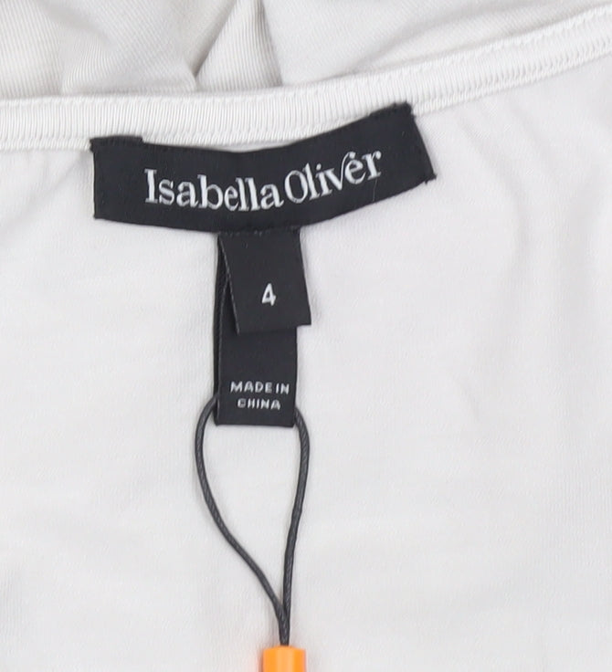 Isabella Oliver Womens Silver Sequin Tunic Tank Top Size 4 Party