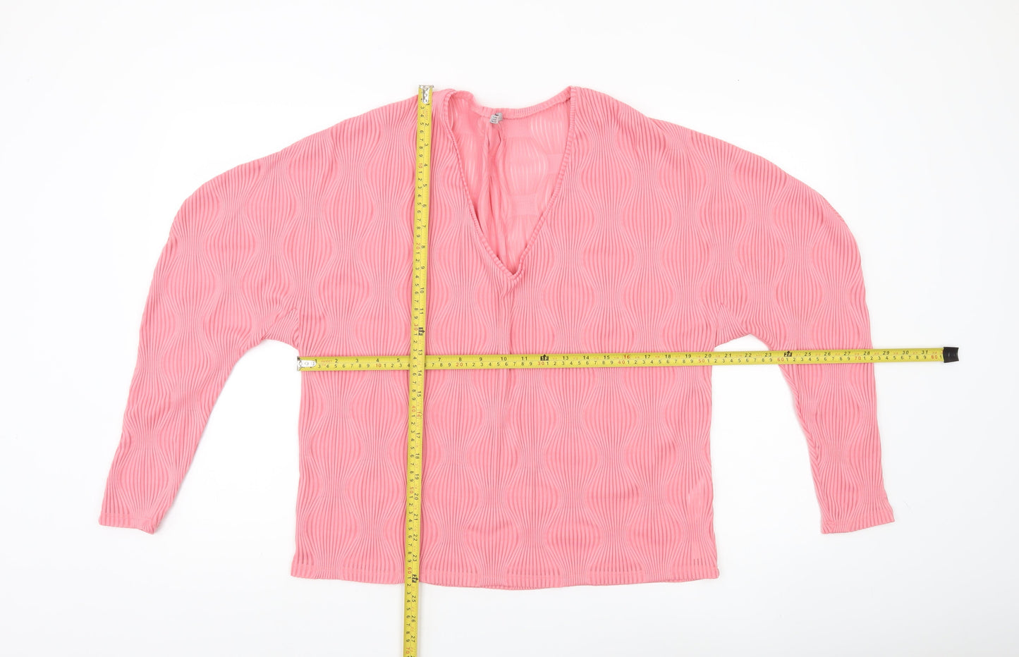 Womens UK Size M Zara Pink Basic Blouse