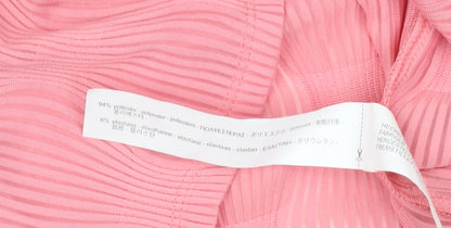 Womens UK Size M Zara Pink Basic Blouse