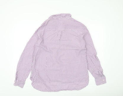 Womens UK Size 12 NEXT Purple Basic Button-Up