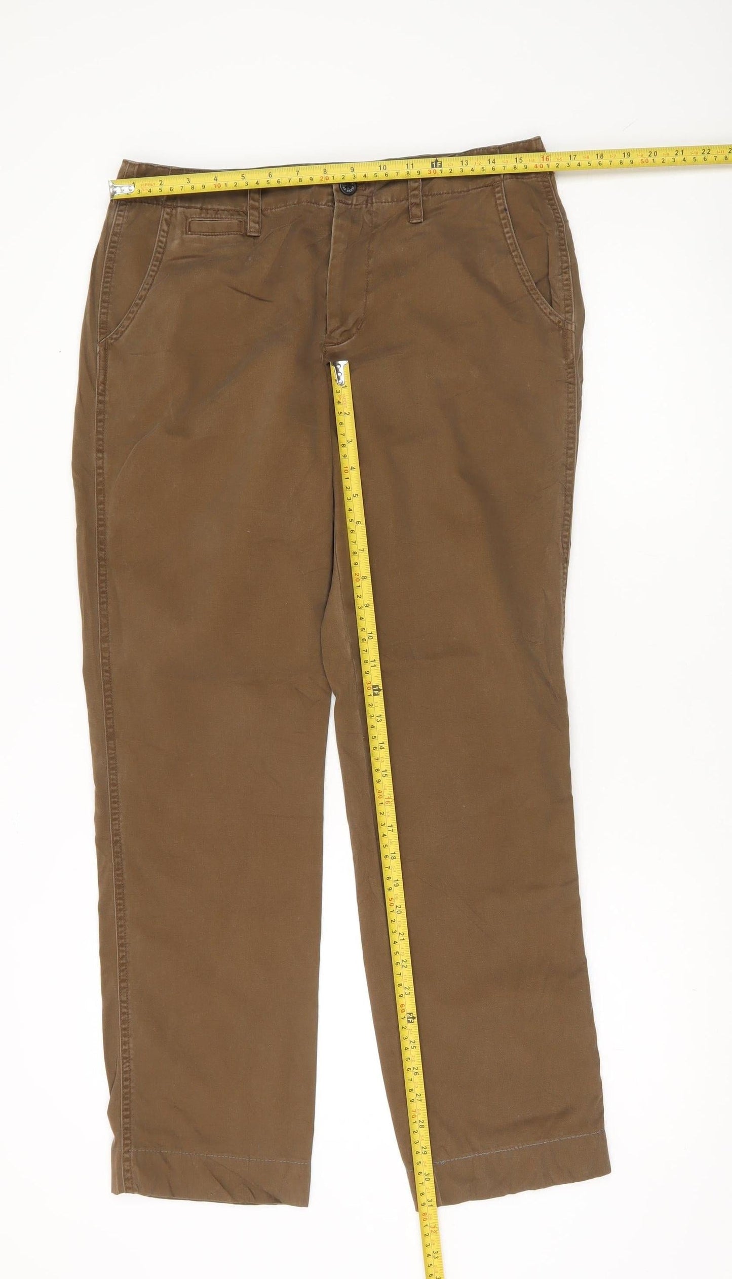 Ralph Lauren Women’s Brown Cotton Straight Jeans Size 6