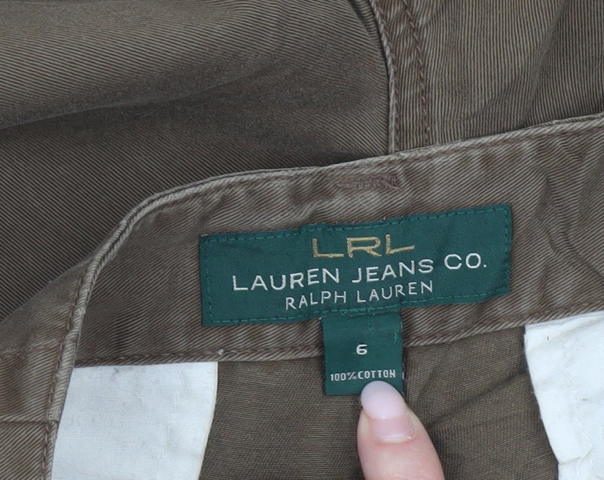 Ralph Lauren Women’s Brown Cotton Straight Jeans Size 6