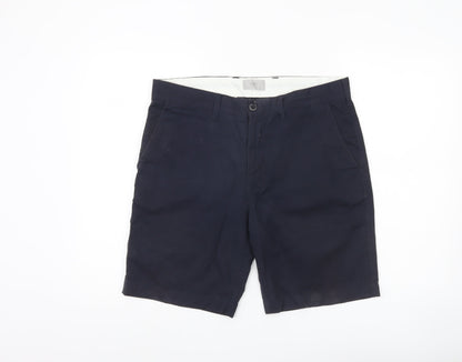 Marks and Spencer Men's Blue 34 Chino Shorts Cotton Casual