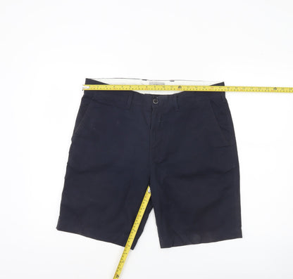 Marks and Spencer Men's Blue 34 Chino Shorts Cotton Casual