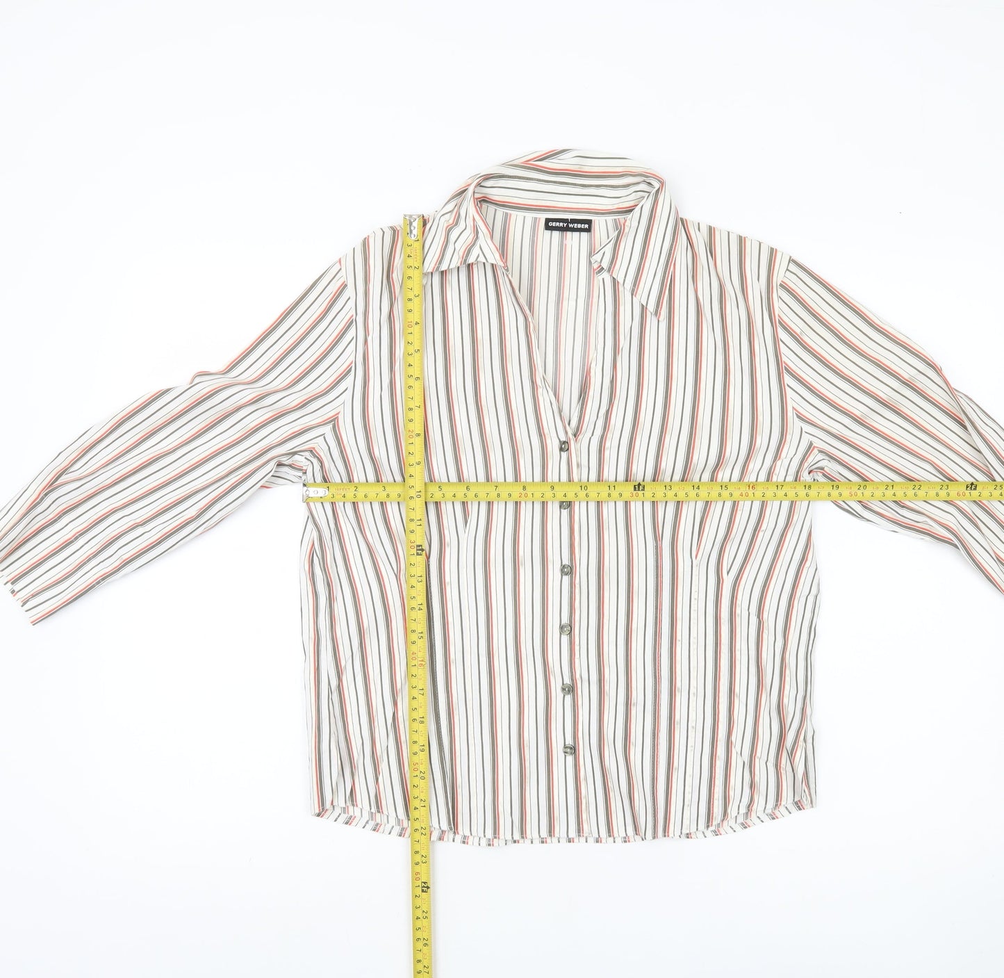 Womens UK Size 10 Gerry Weber Multicoloured Classic Button-Up