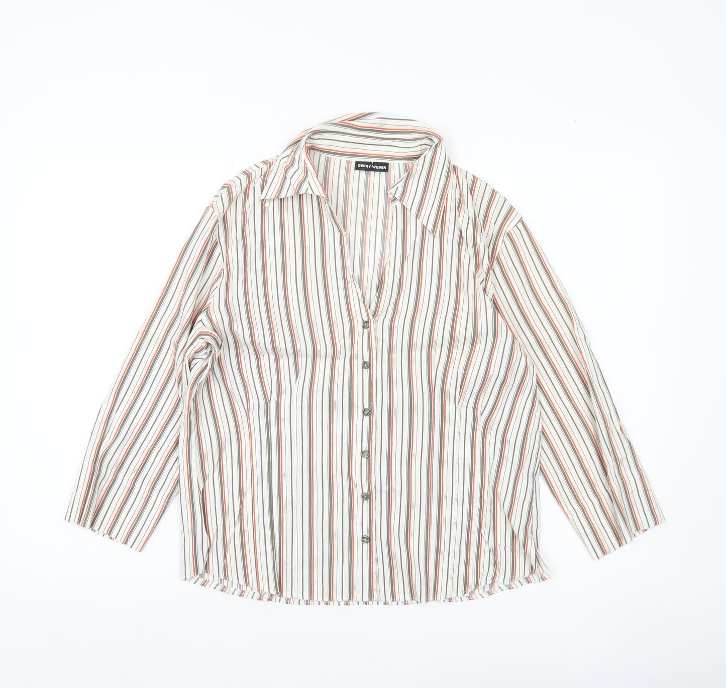Womens UK Size 10 Gerry Weber Multicoloured Classic Button-Up