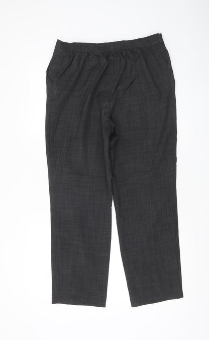 Womens UK Size 12 Marks and Spencer Regular Fit Dress Pants Grey Trousers