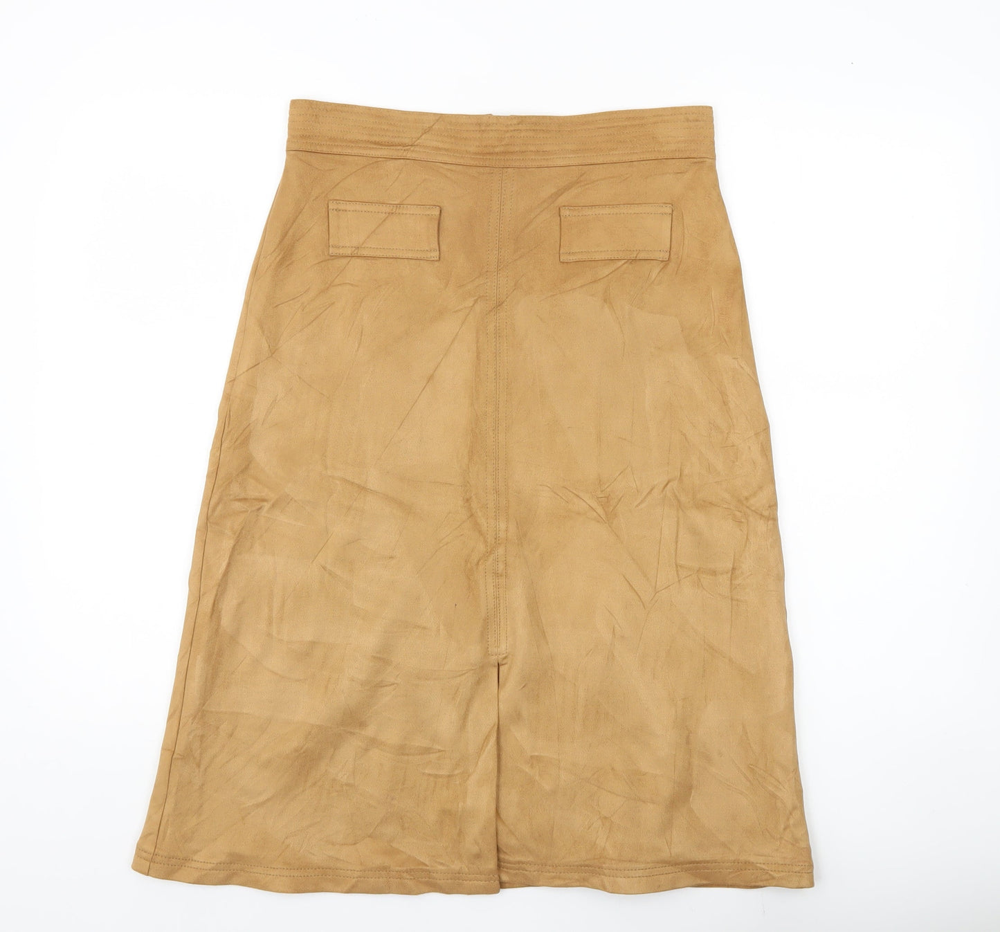 Marks and Spencer Women’s Beige A-Line Midi Skirt Size 12