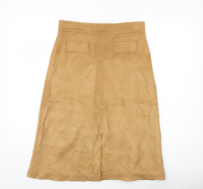Marks and Spencer Women’s Beige A-Line Midi Skirt Size 12