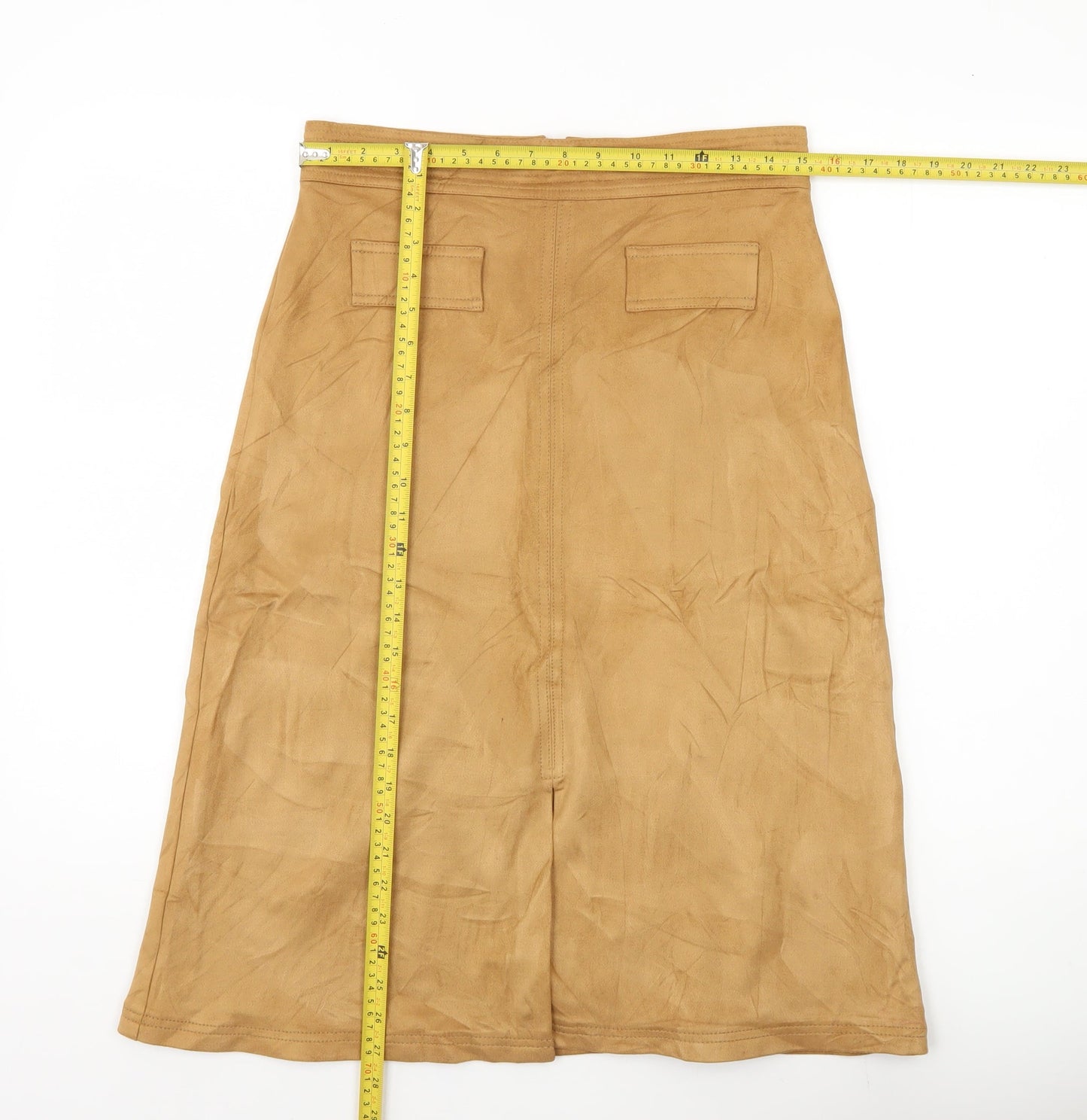 Marks and Spencer Women’s Beige A-Line Midi Skirt Size 12