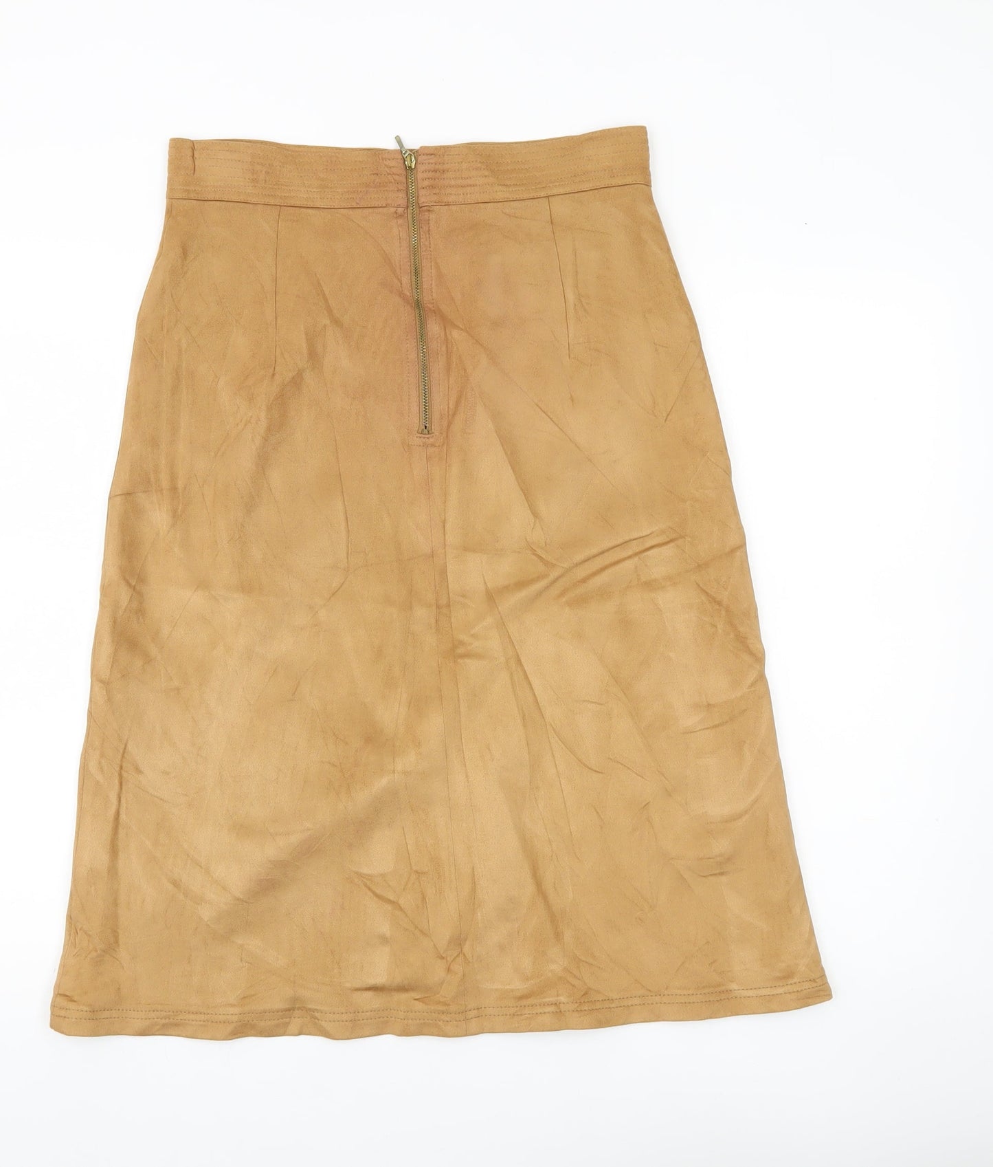 Marks and Spencer Women’s Beige A-Line Midi Skirt Size 12