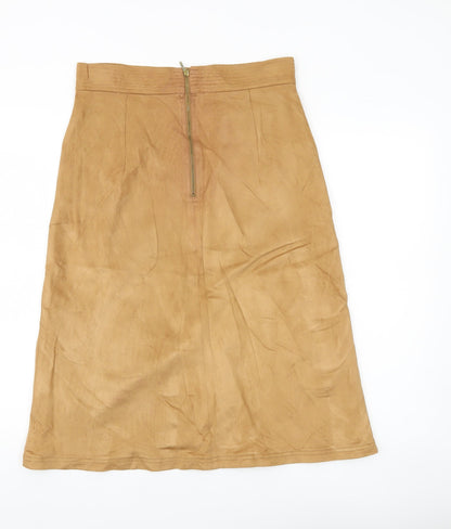 Marks and Spencer Women’s Beige A-Line Midi Skirt Size 12