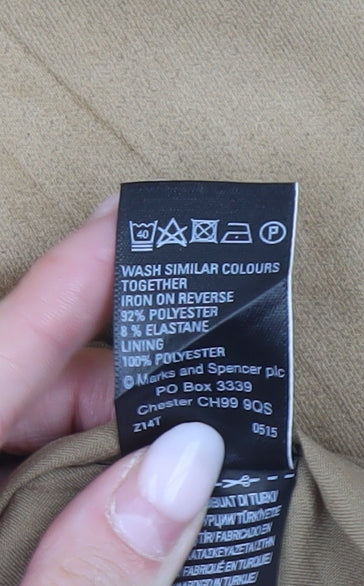 Marks and Spencer Women’s Beige A-Line Midi Skirt Size 12