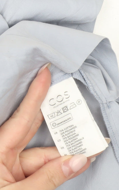 Womens UK Size 12 COS Blue Wrap Blouse