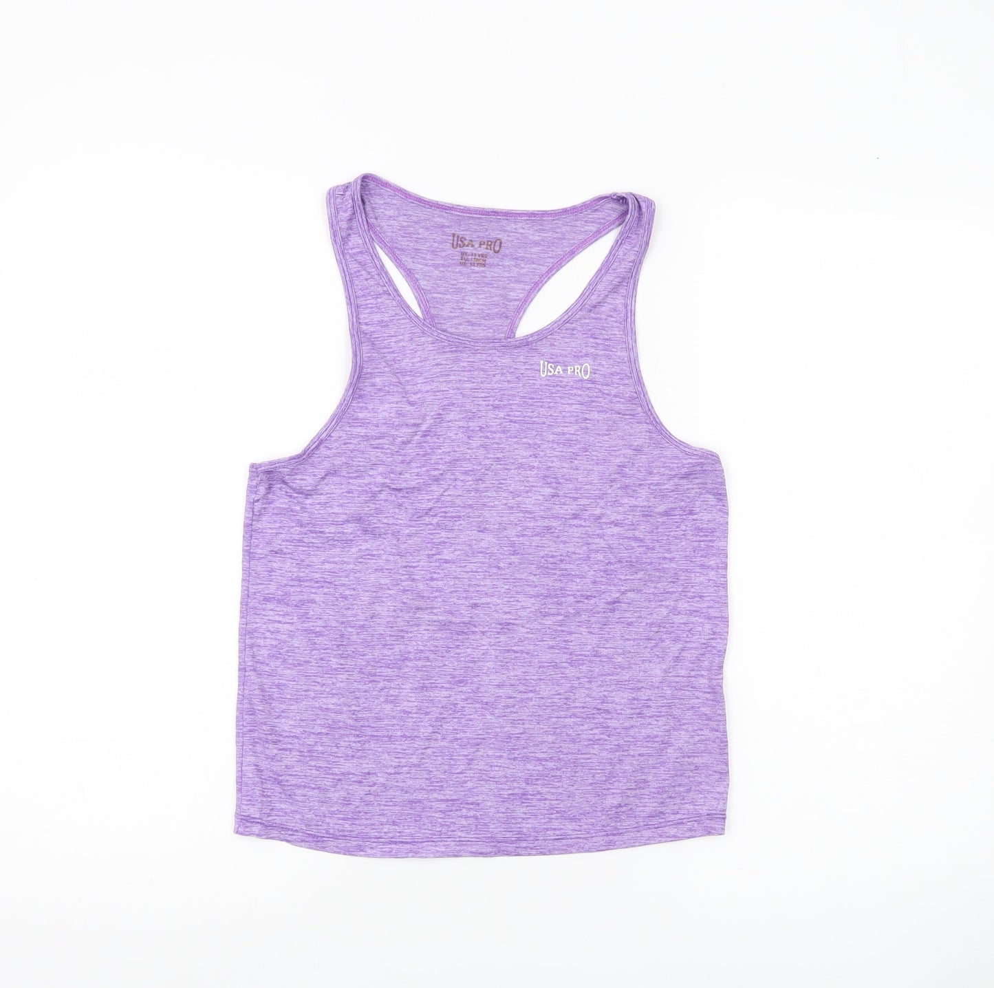 USA Pro Girls Purple Tank Top 10 Years Activewear Sports Vest