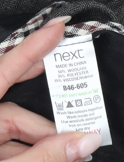 Next Men's Grey Wool Dress Pants Trousers Size 38R Regular Workwear