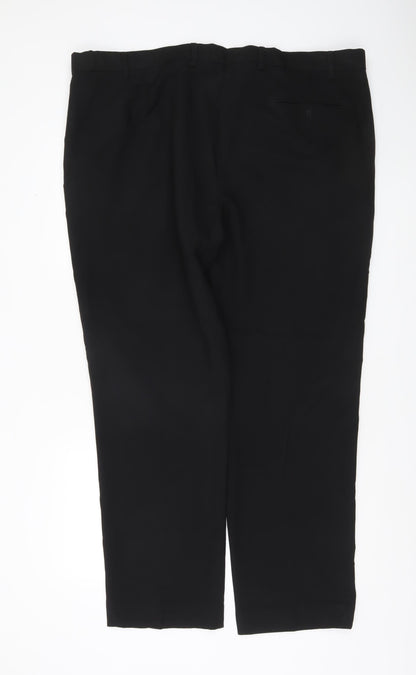 Marks and Spencer Men's Black 44W 31L Regular Fit Dress Pants Trousers