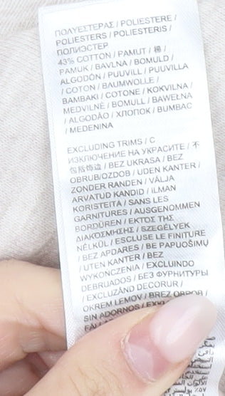 Capsule Womens Beige Plus Size 26 Jersey T-Shirt Dress Long Sleeve