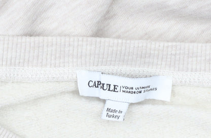 Capsule Womens Beige Plus Size 26 Jersey T-Shirt Dress Long Sleeve