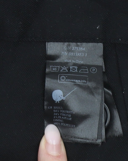 Monki Womens Black Chino Shorts Size 18 Pleated Workwear