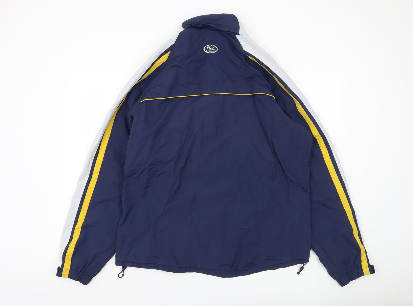 Mens UK Size XL ISC Blue Windbreaker Coat