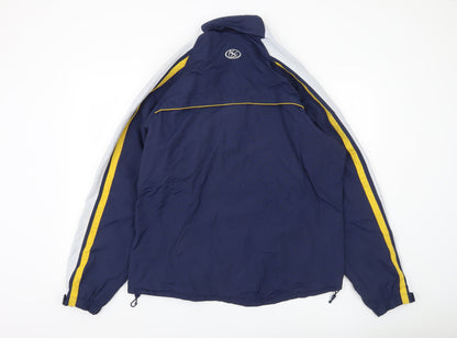 Mens UK Size XL ISC Blue Windbreaker Coat