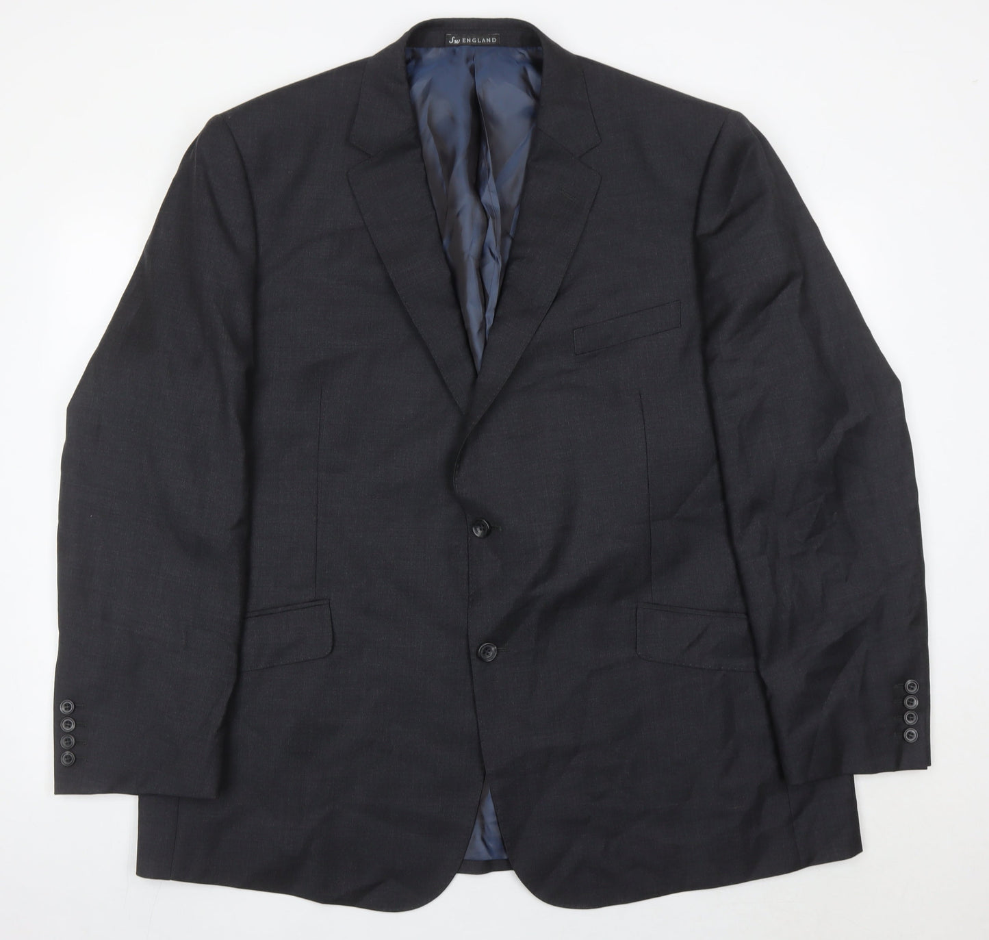 Samuel Windsor Men’s Grey Wool Blazer 48R Regular Jacket