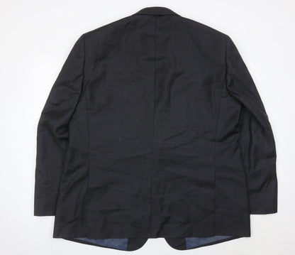 Samuel Windsor Men’s Grey Wool Blazer 48R Regular Jacket
