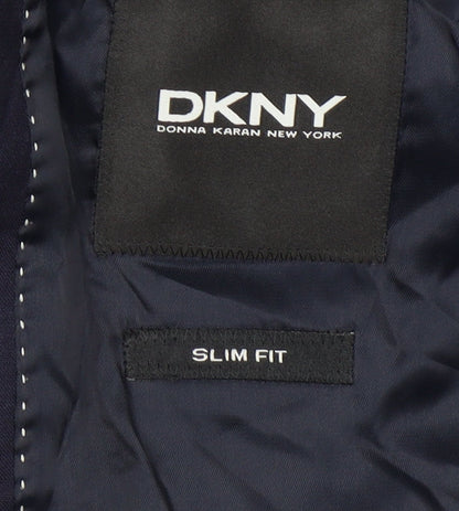 DKNY Men’s Blue Slim Fit Wool Blazer Jacket 38L