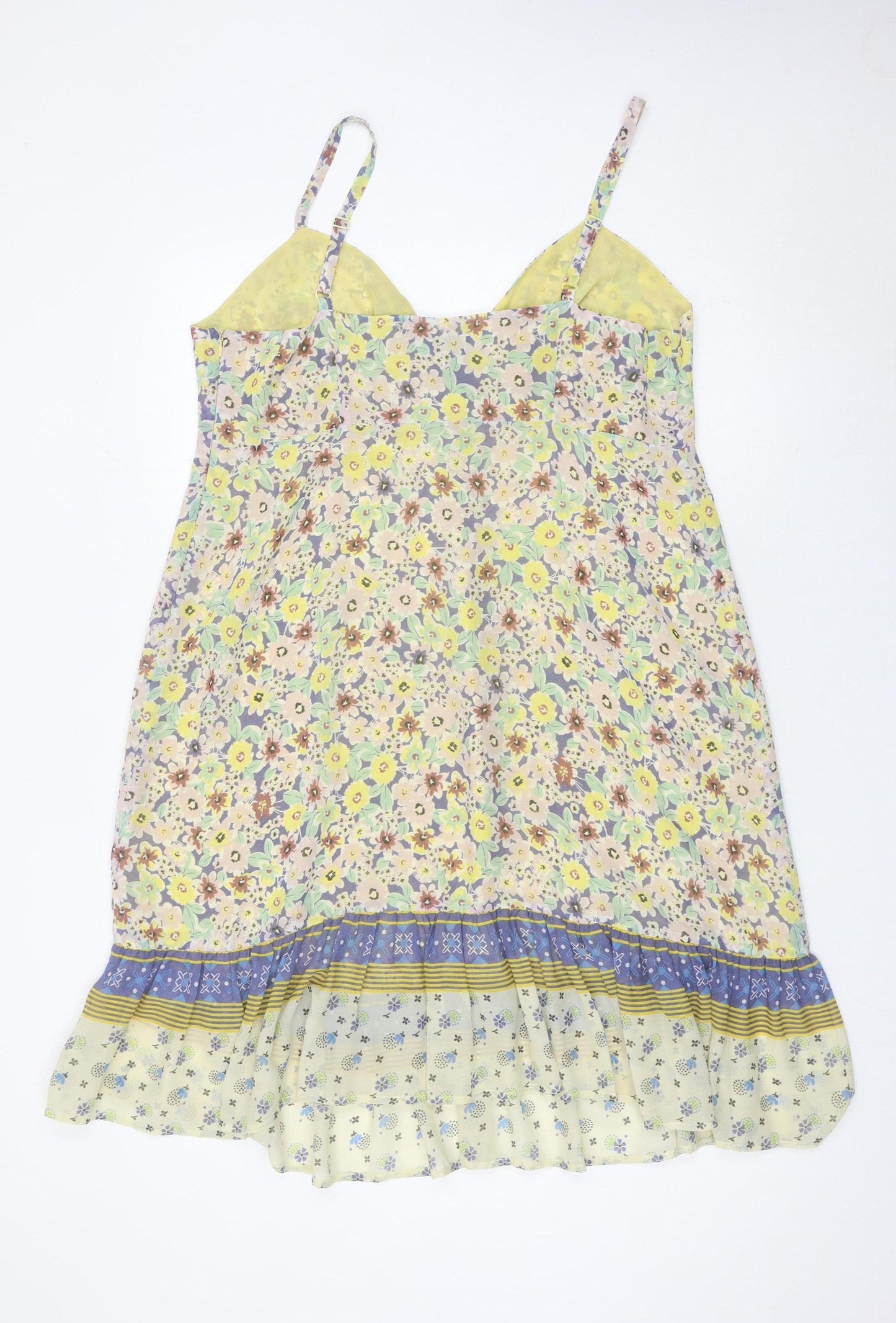 Monsoon Women’s Multicoloured Floral Slip Dress Size 18 Knee Length