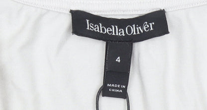 Isabella Oliver Women’s Silver Sequin Tunic Blouse Size 8