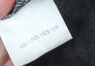 Nasty Gal Women’s Black Sheer Polka Dot Puff Sleeve Blouse S