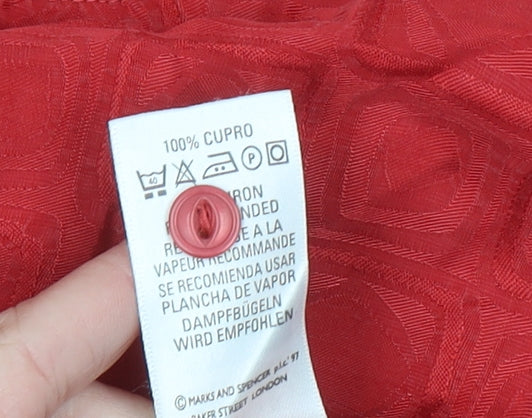 Womens UK Size 10 Marks and Spencer Red Basic Blouse