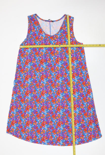 Bonmarché Womens Multicoloured Floral Sleeveless Shift Dress Size 16