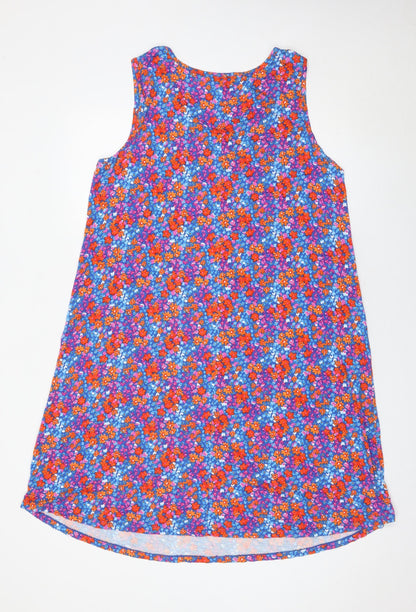 Bonmarché Womens Multicoloured Floral Sleeveless Shift Dress Size 16