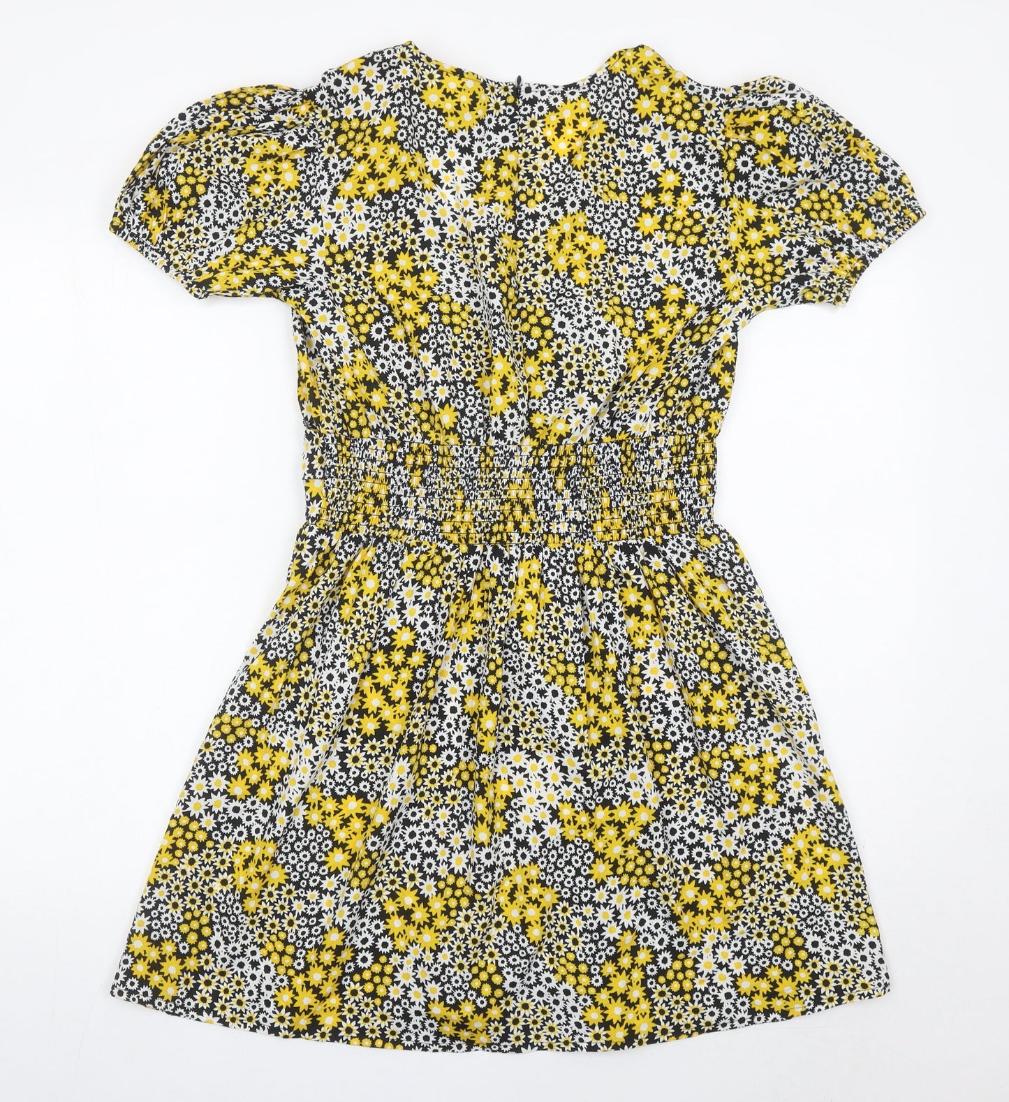 Influence Womens Multicoloured Floral Short A-Line Dress Size 12