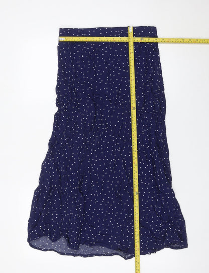 Cotton On Women’s Blue Star Print Maxi Skirt Size S Bohemian Summer