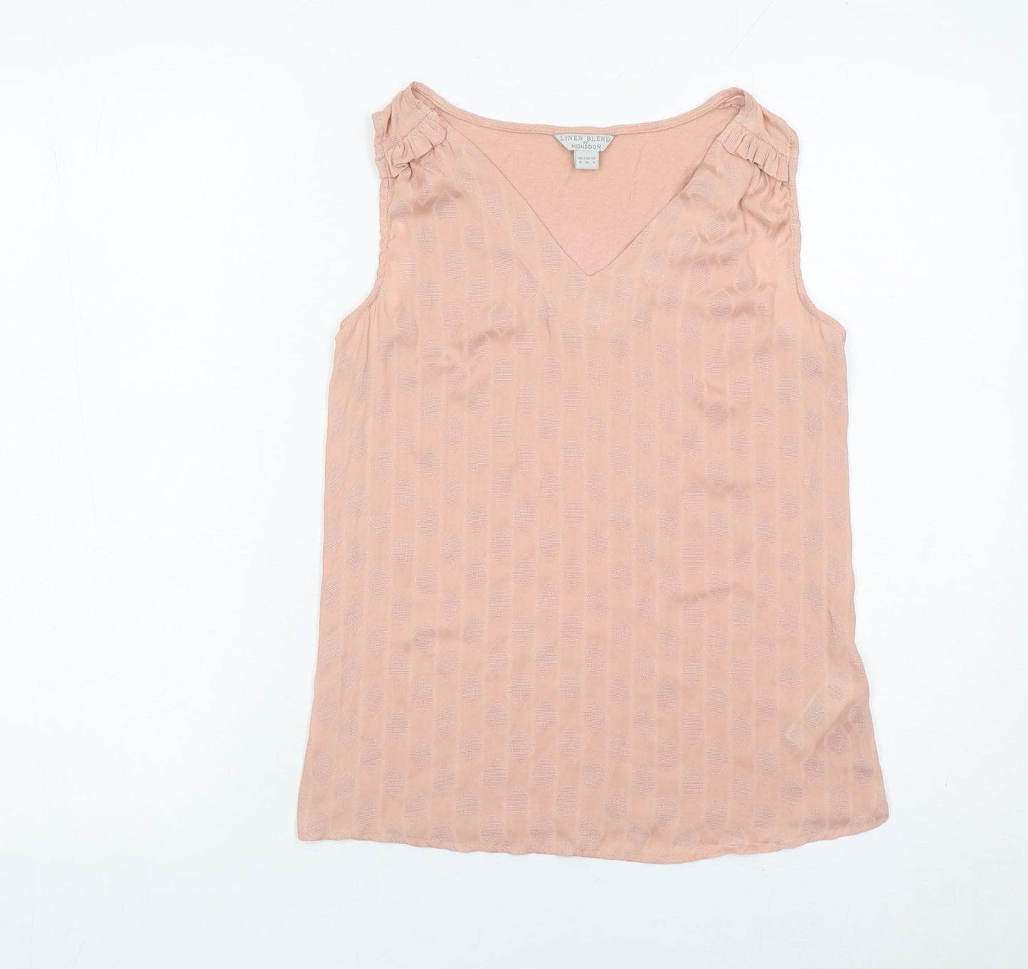Womens UK Size 8 Monsoon Pink Tunic Blouse
