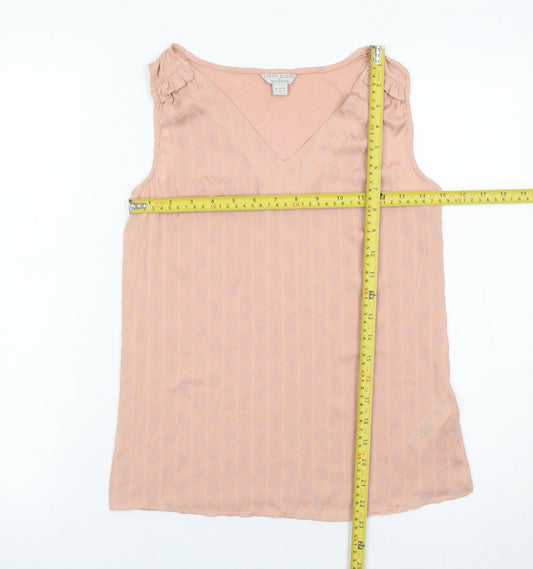 Womens UK Size 8 Monsoon Pink Tunic Blouse