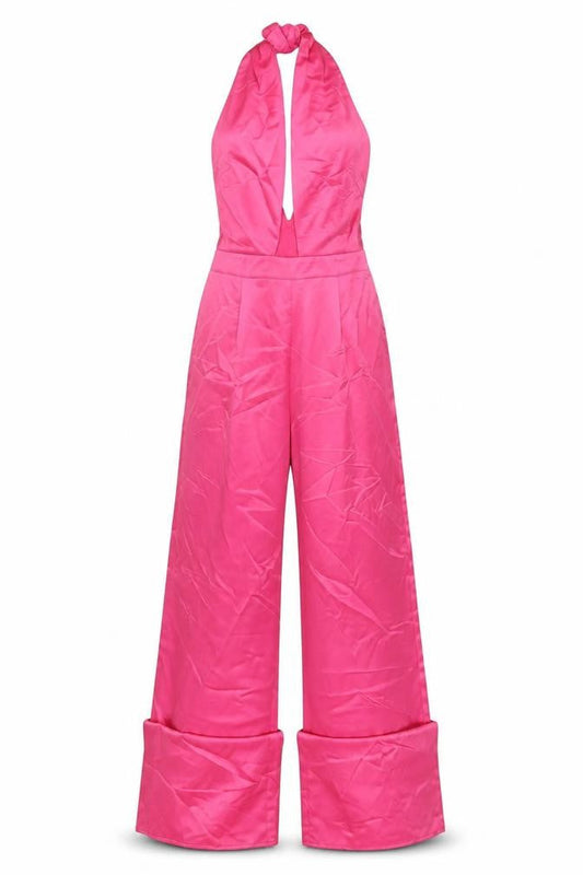 Womens UK Size 8 In the Style One-Piece Pink Jumpsuit