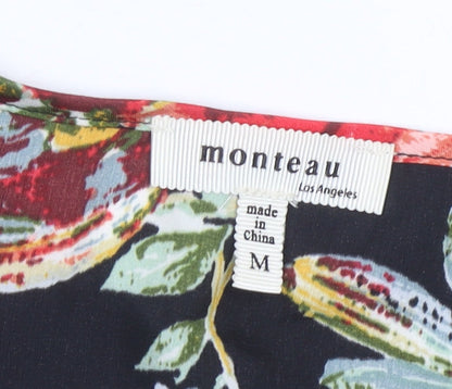 Womens UK Size M Monteau Multicoloured Wrap Blouse