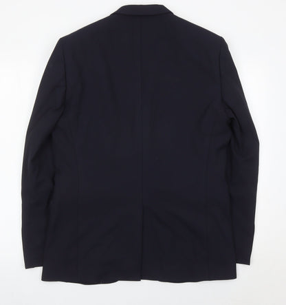 EnvEe Collection Men's Navy 40R Suit Jacket Classic Fit