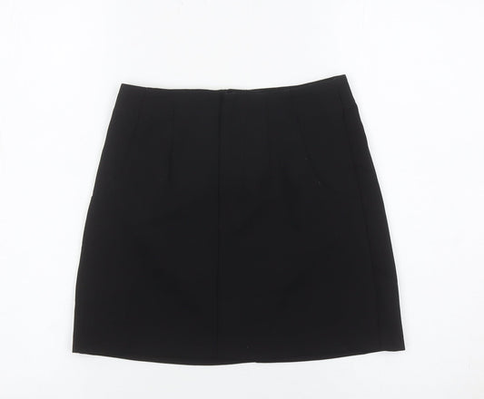 Pull&Bear Women’s Black Size 8 Pencil Skirt Workwear Stretch