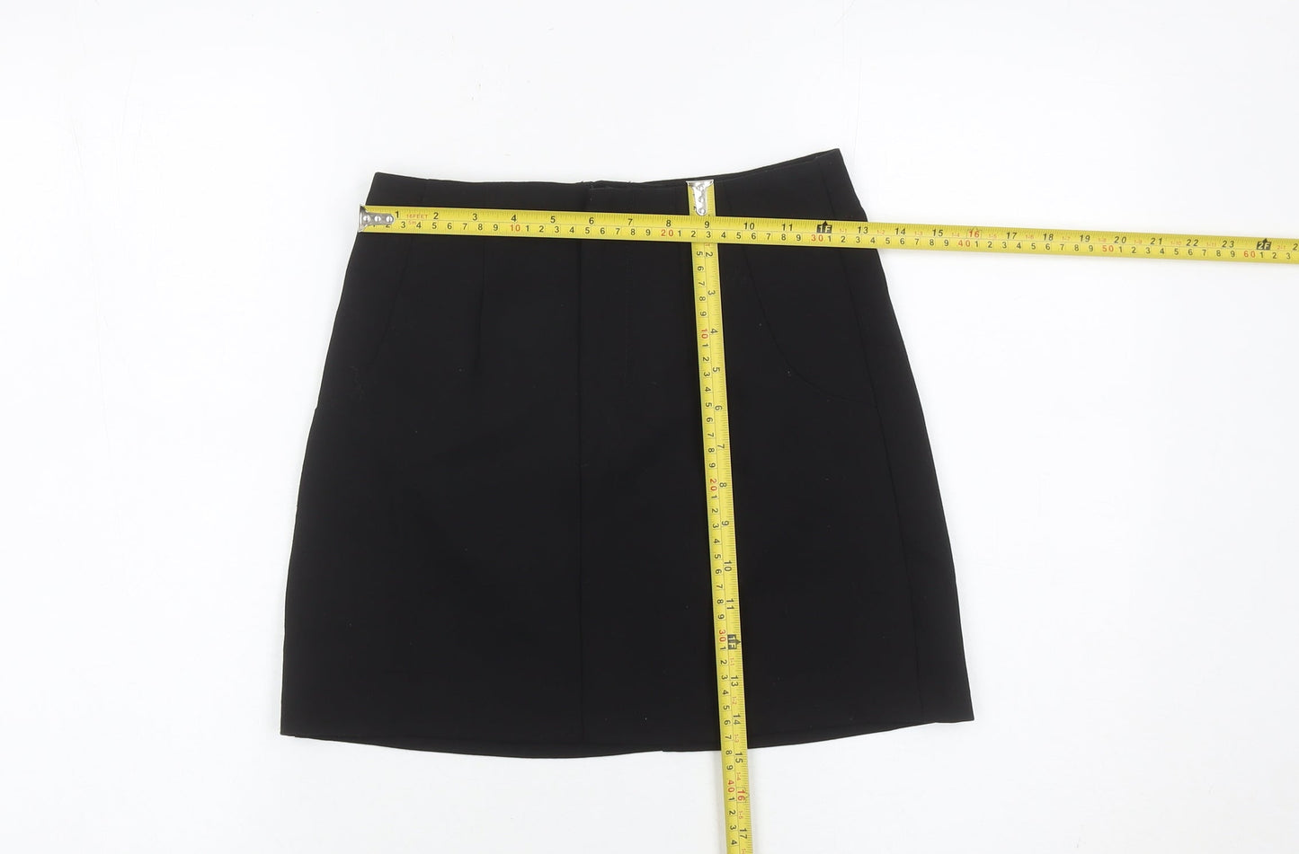 Pull&Bear Women’s Black Size 8 Pencil Skirt Workwear Stretch