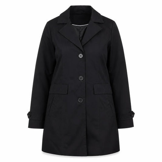 Womens UK Size M VERO MODA Black Overcoat