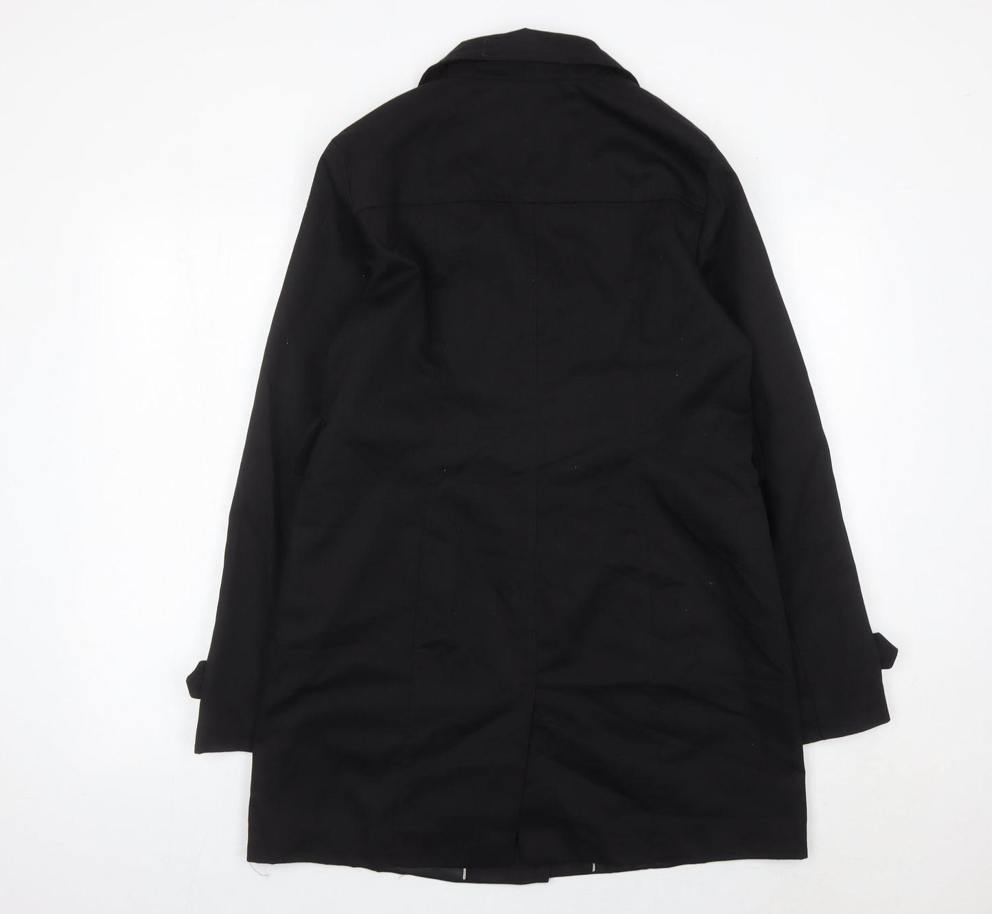 Womens UK Size M VERO MODA Black Overcoat