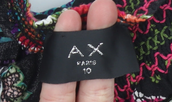 AX Paris Women’s Multicoloured Size 10 Strapless Midi Dress Boho Paisley