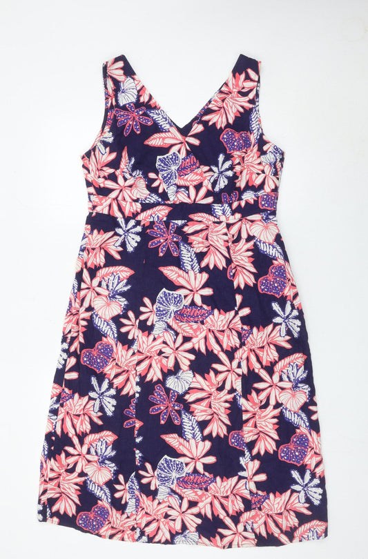 Maine New England Womens Multicoloured Floral Shift Dress Size 12