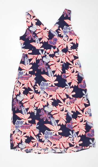Maine New England Womens Multicoloured Floral Shift Dress Size 12